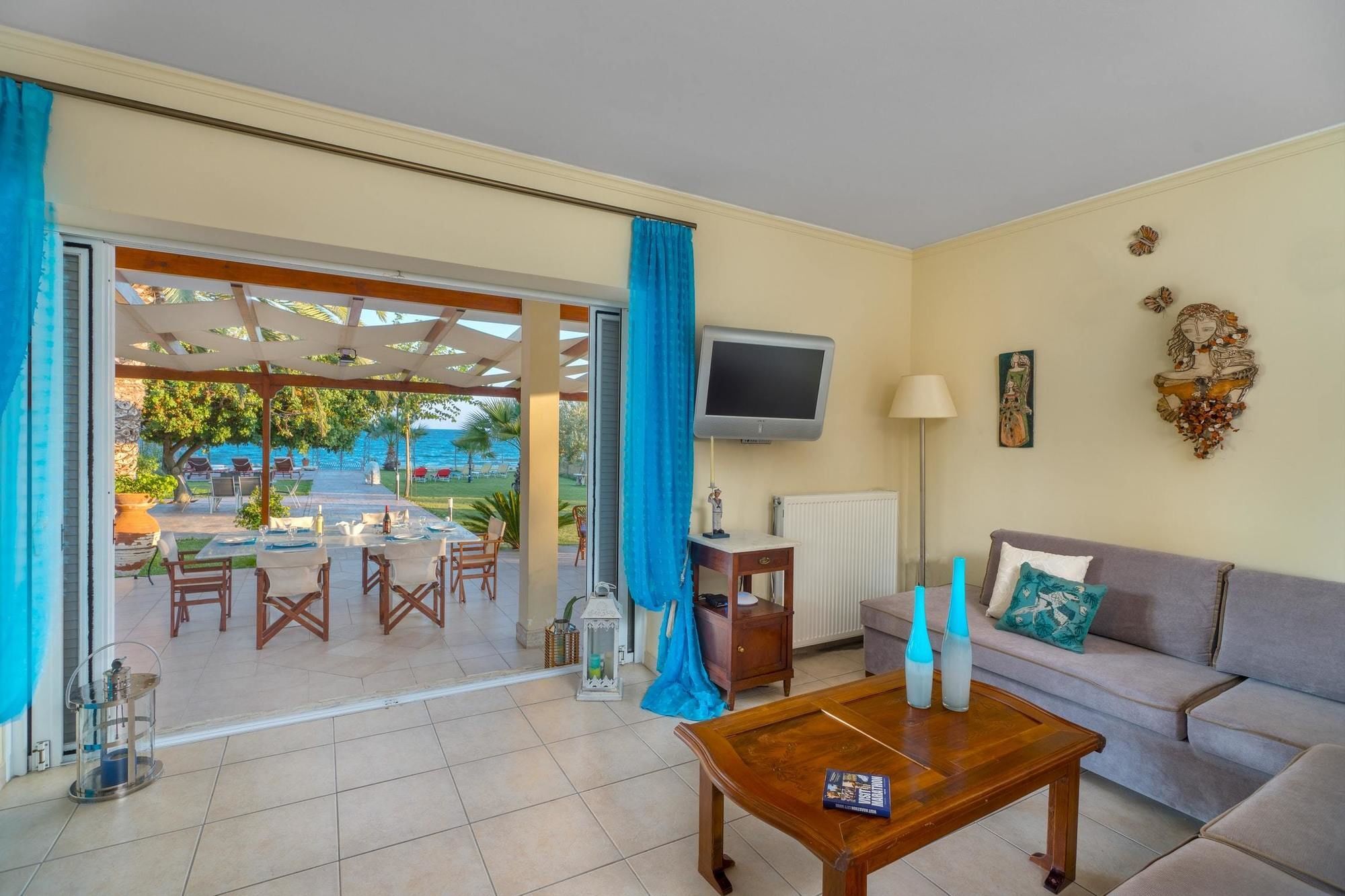 Maria'S Seaside Villa - House With 3 Rooms In Marathon, With Wonderful Экстерьер фото