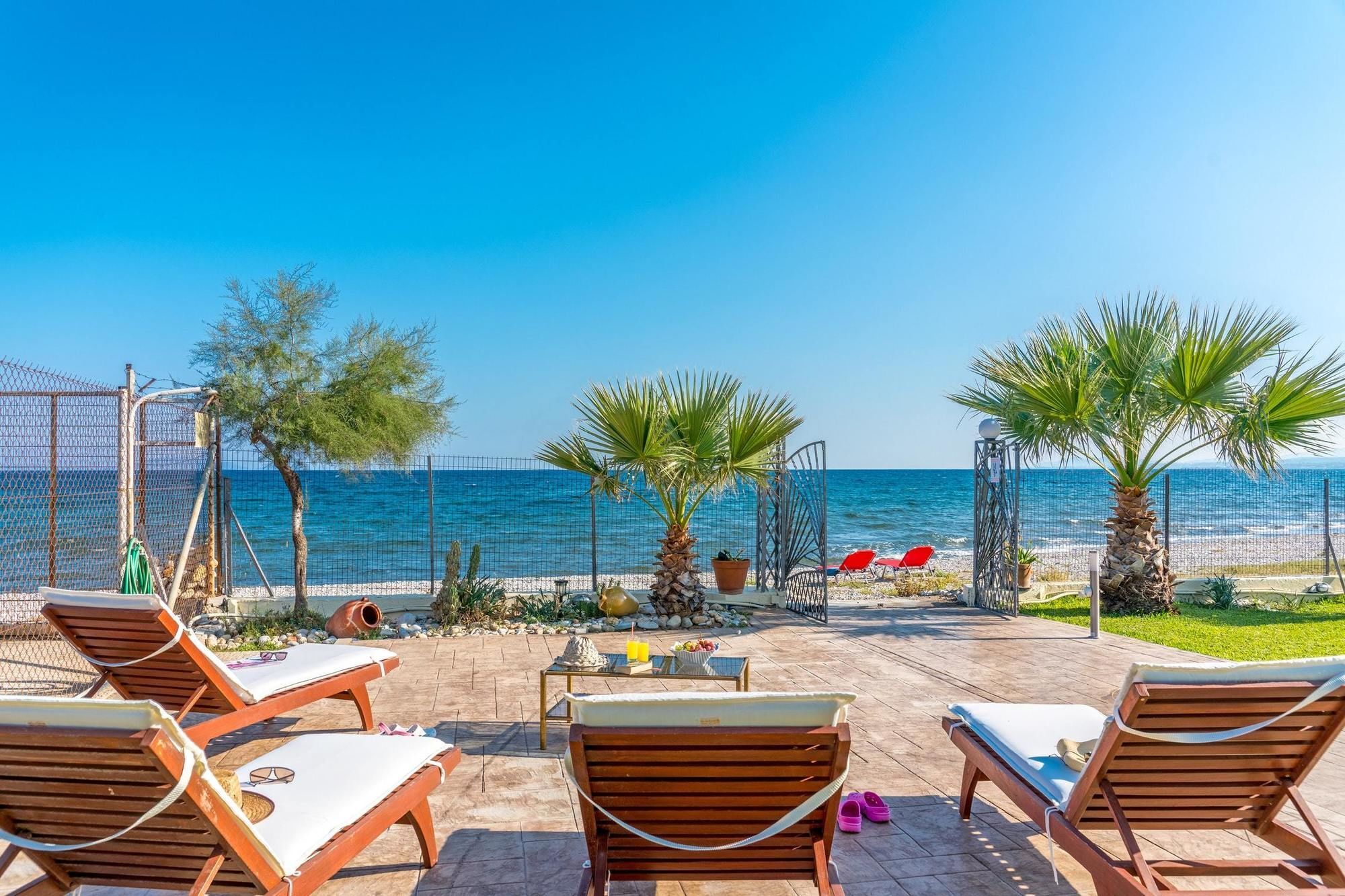 Maria'S Seaside Villa - House With 3 Rooms In Marathon, With Wonderful Экстерьер фото