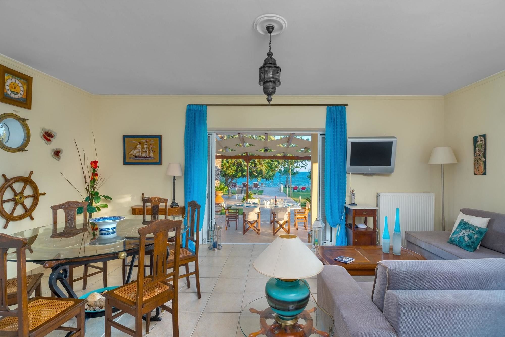 Maria'S Seaside Villa - House With 3 Rooms In Marathon, With Wonderful Экстерьер фото